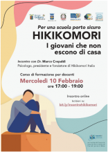 Locandina Hikikomori corso formazione docenti